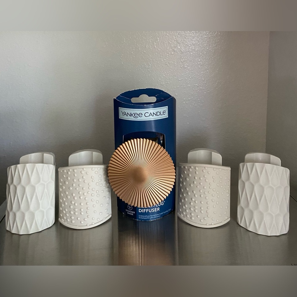 YANKEE CANDLE... White Diffusers with Gold Sun Elegant Diffuser